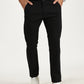 MEN'S BLACK REGULAR FIT TROUSER WITH CROSS POCKET