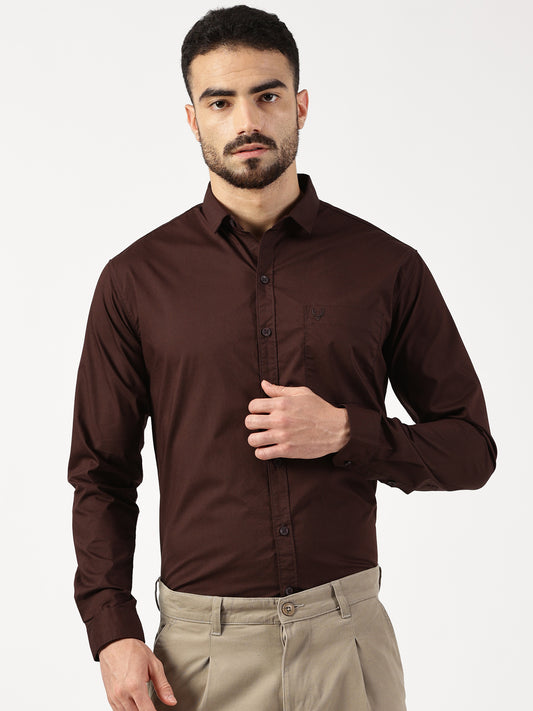 MEN SMART FIT SHIRT WITH SPREAD COLLAR