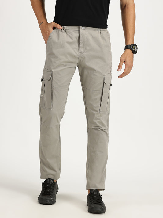 MEN'S GREENISH GREY REGULAR CARGO