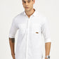 WHITE SOLID CLASSIC COLLAR FULL SLEEVE SHIRT