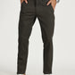 MEN'S DARK GREY REGULAR FIT TROUSER WITH STRAIGHT POCKET