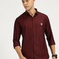 MAROON SOLID CLASSIC COLLAR FULL SLEEVE SHIRT