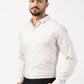 MEN PRINTED SMART FIT SHIRT WITH SPRADE COLLAR