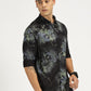 FLOWER FOIL PRINTED CLASSIC COLLAR FULL SLEEVE SHIRT