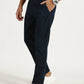 MEN'S NAVY BLUE REGULAR FIT TROUSER WITH STRAIGHT POCKET