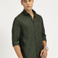 GREEN SOLID CLASSIC COLLAR FULL SLEEVE SHIRT