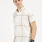 YELLOW CHECKERED CLASSIC COLLAR HALF SLEEVE SHIRT