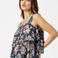 FLORAL PRINTED DOUBLE LAYERED TOP