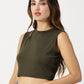 SHOULDER CUT CROP TOP