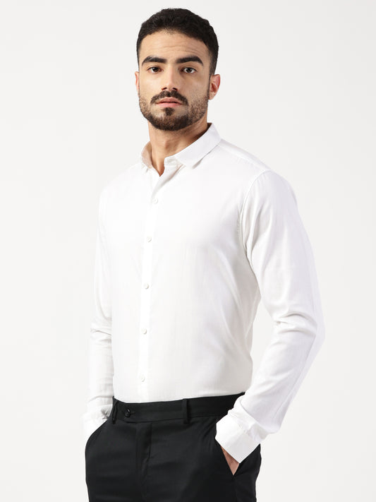 MEN SMART FIT SHIRT WITH SPREAD COLLAR