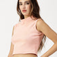 HIGH NECK HALTER CROP TOP