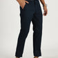 MEN'S  NAVY BLUE REGULAR FIT TROUSER WITH CROSS POCKET