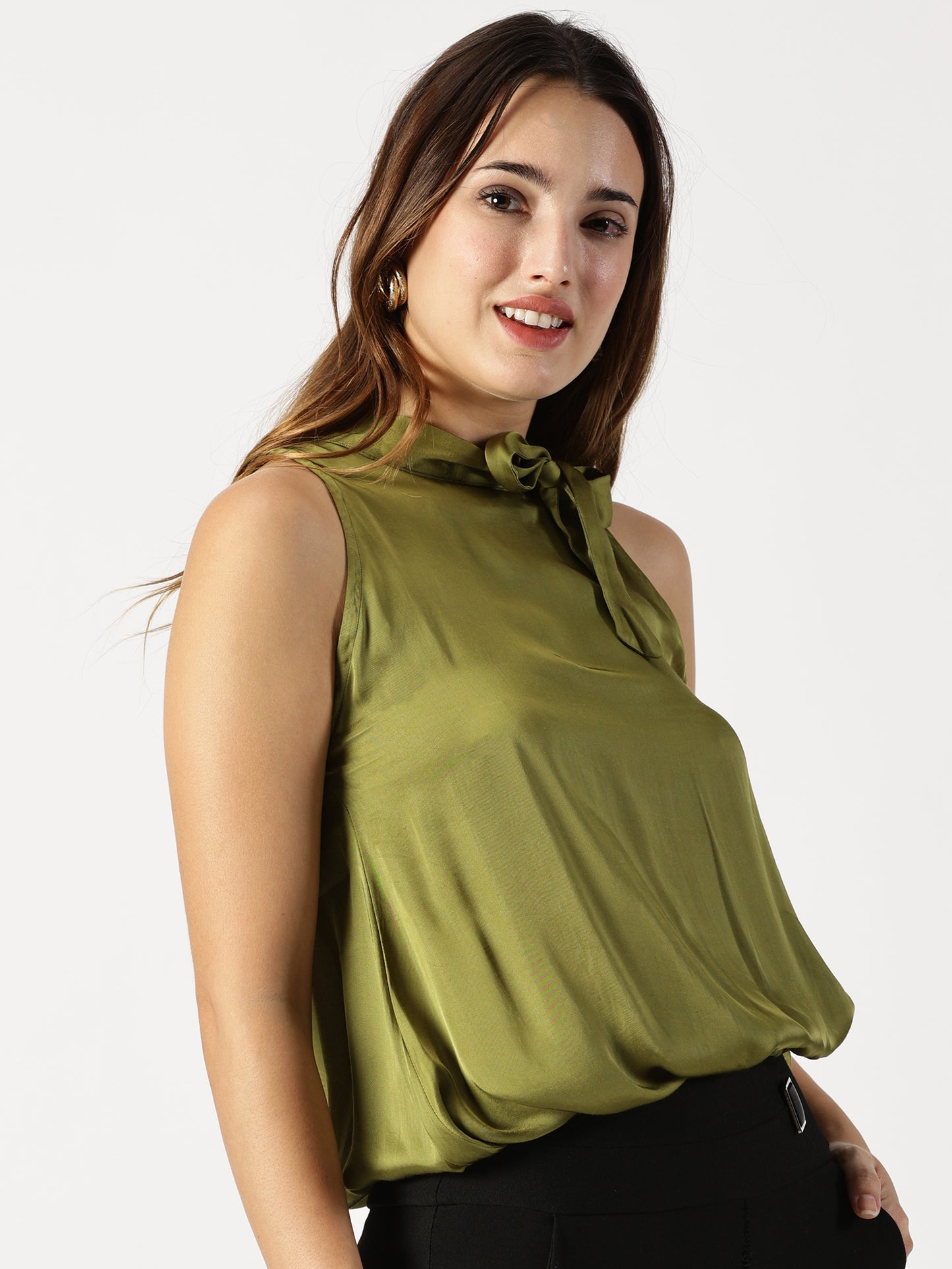 HALTER NECK BALLOON TOP