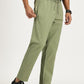 MEN'S TEXTILE JOGGERS OLIVE FULL LENGTH REGULAR BOTTOM