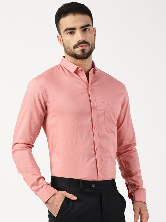 MEN SMART FIT SHIRT WITH SPREAD COLLAR