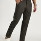 MEN'S DARK GREY REGULAR FIT TROUSER WITH STRAIGHT POCKET