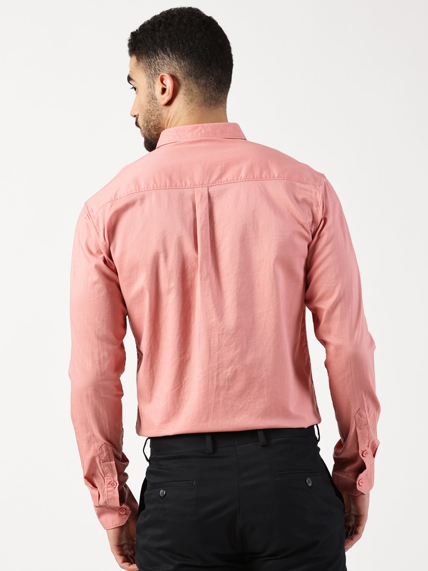 MEN SMART FIT SHIRT WITH SPREAD COLLAR