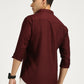 MAROON SOLID CLASSIC COLLAR FULL SLEEVE SHIRT