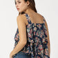 FLORAL PRINTED DOUBLE LAYERED TOP