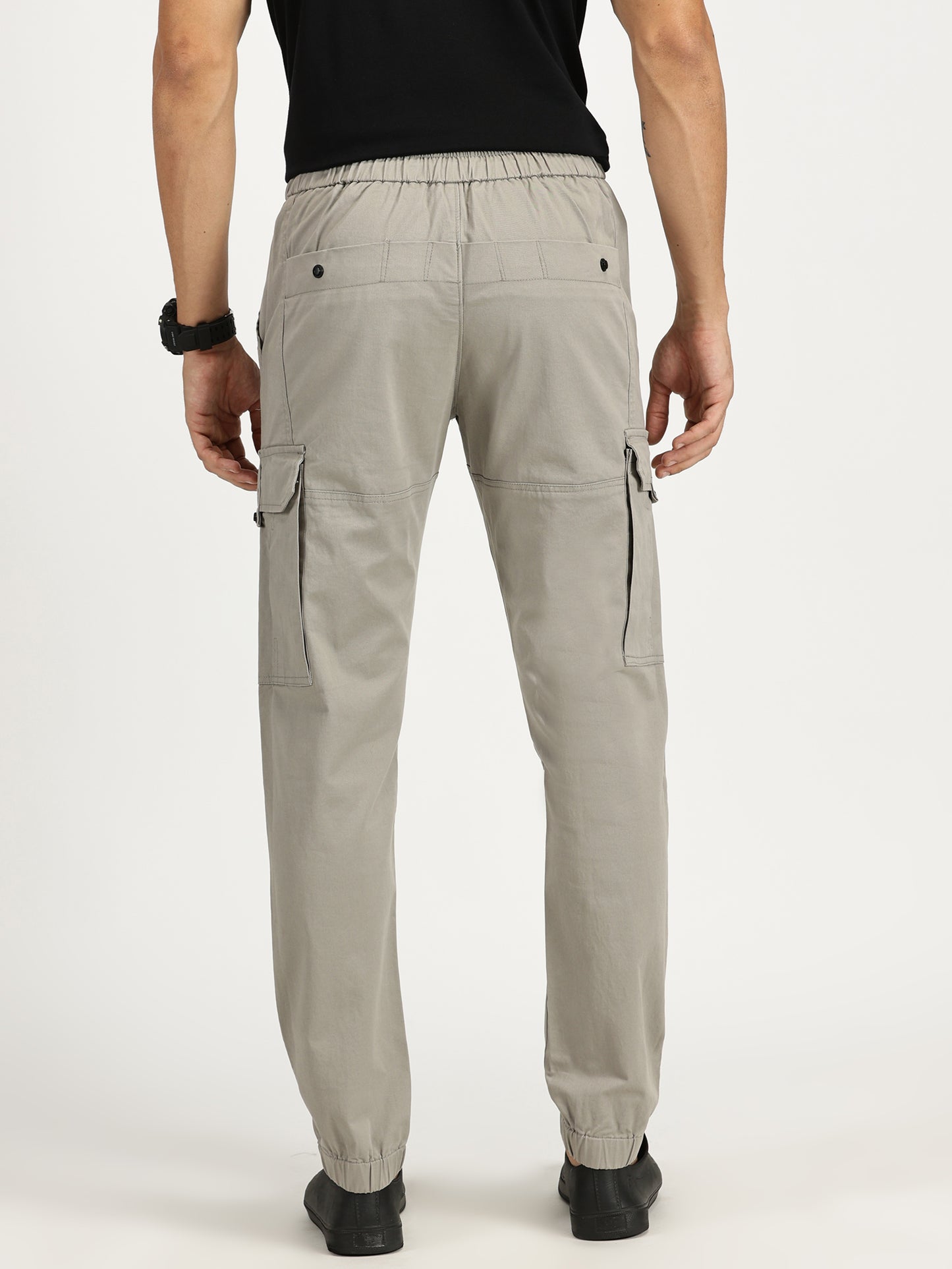 MEN'S GREENISH GREY CARGO JOGGERS