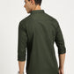 GREEN SOLID CLASSIC COLLAR FULL SLEEVE SHIRT