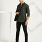 GREEN SOLID CLASSIC COLLAR FULL SLEEVE SHIRT