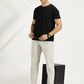 MEN'S TEXTILE JOGGERS GREY FULL LENGTH REGULAR BOTTOM