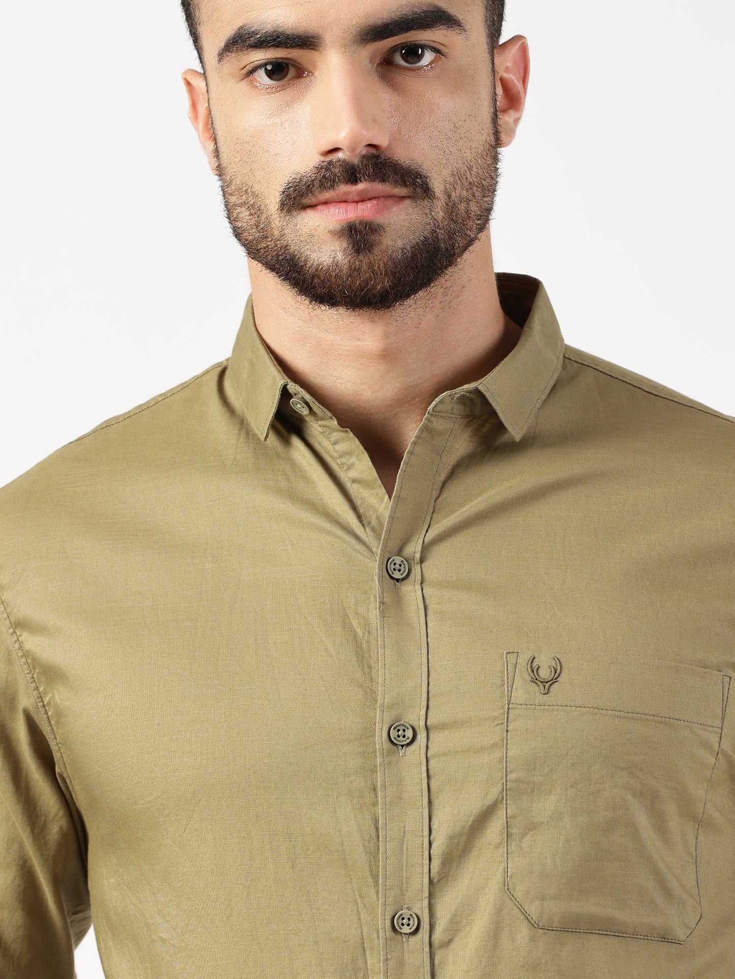 MEN SMART FIT SHIRT WITH SPREAD COLLAR