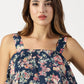 FLORAL PRINTED DOUBLE LAYERED TOP