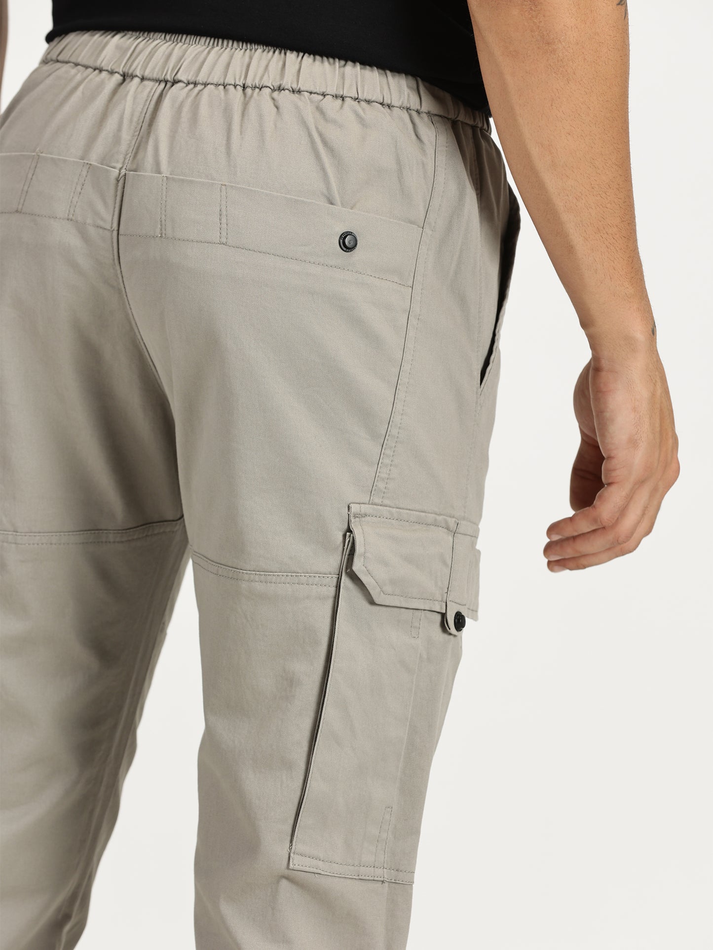 MEN'S GREENISH GREY CARGO JOGGERS