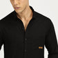 BLACK SOLID CLASSIC COLLAR FULL SLEEVE SHIRT