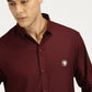 MAROON SOLID CLASSIC COLLAR FULL SLEEVE SHIRT