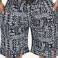 ABSTRACT PRINTED BLACK-SKY CO-ORDS SET