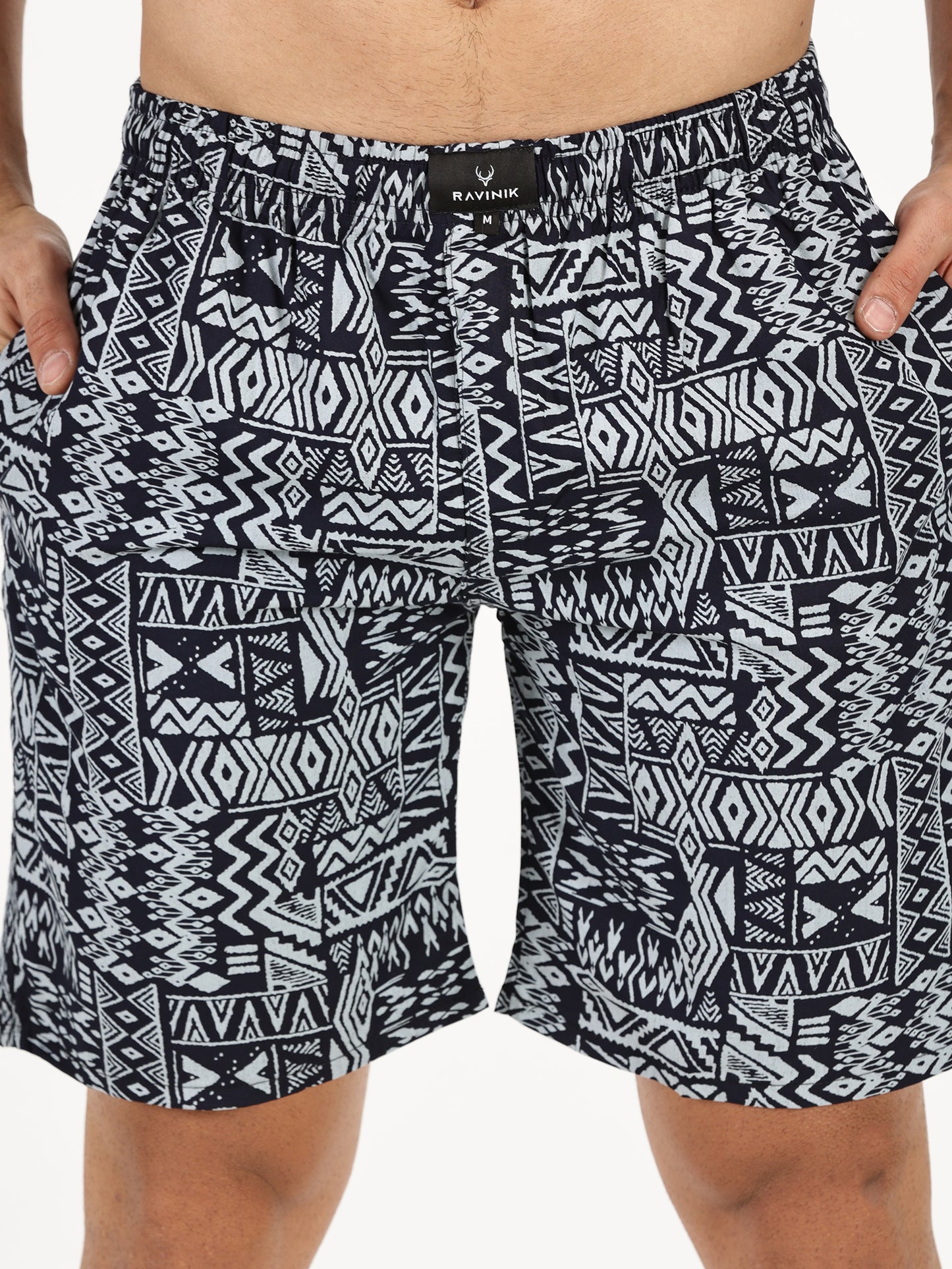 ABSTRACT PRINTED BLACK-SKY CO-ORDS SET