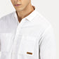 WHITE SOLID CLASSIC COLLAR FULL SLEEVE SHIRT