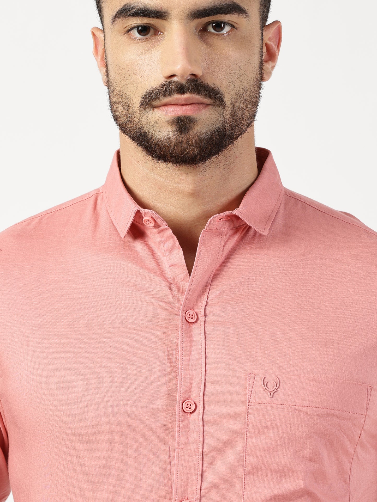 MEN SMART FIT SHIRT WITH SPREAD COLLAR