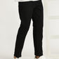 MEN'S BLACK REGULAR FIT TROUSER WITH CROSS POCKET