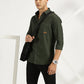 GREEN SOLID CLASSIC COLLAR FULL SLEEVE SHIRT