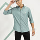 SEA GREEN SOLID CLASSIC COLLAR FULL SLEEVE SHIRT