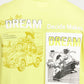 DREAM PUFF PRINTED YELLOW OVERSIZED TSHIRT