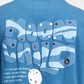 MOON CHILD PUFF PRINTED BLUE OVERSIZED TSHIRT