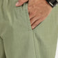 MEN'S TEXTILE JOGGERS OLIVE FULL LENGTH REGULAR BOTTOM