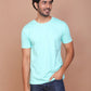 TURQUOISE GREEN SOLID COLOURED ROUND NECK TSHIRT - Ravinik 