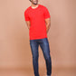 RED SOLID COLOURED ROUND NECK TSHIRT - Ravinik 