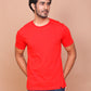 RED SOLID COLOURED ROUND NECK TSHIRT - Ravinik 