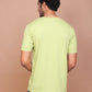 RICE KNIT LIGHT GREEN COLORED ROUND NECK TSHIRT - Ravinik 