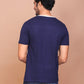 SCENIC LINE ART NAVY BLUE ROUND NECK TSHIRT - Ravinik 