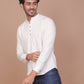 WHITE ETHNIC PRINTED KURTA - Ravinik 