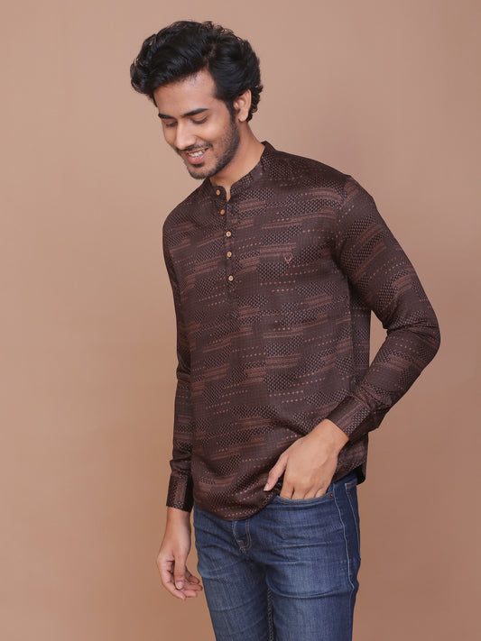 MULTI DESIGN BLACK GOLDEN KURTA - Ravinik 