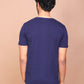 NAVY BLUE SOLID COLOURED ROUND NECK TSHIRT - Ravinik 